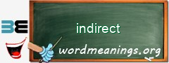 WordMeaning blackboard for indirect